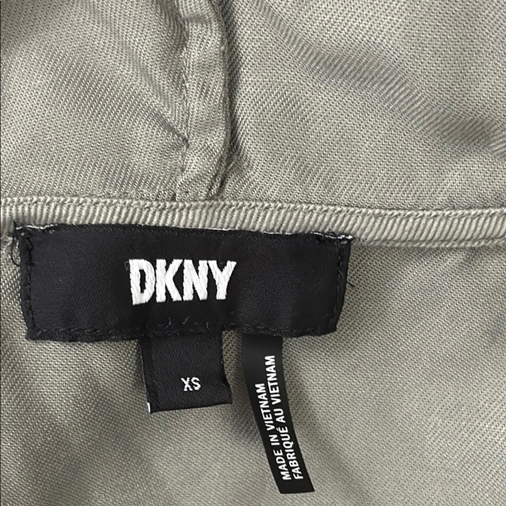 DKNY Utility Hooded Jacket Olive Green Women's Size XS - Picture 5 of 6